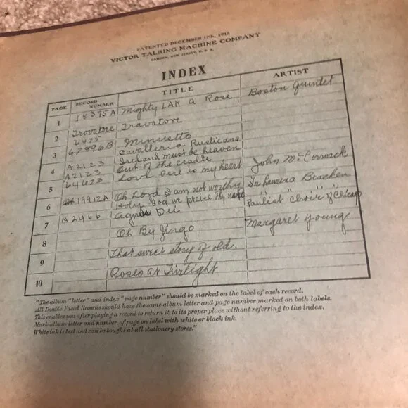 Vintage Victor Records, Hardbound Album, circa 1904-9 Box set - Picture 2 of 16